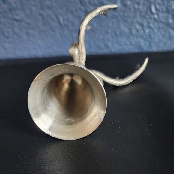 Jägermeister Deer Elk Head Stag Head Pewter Stainless Steel Shot Glass - Picture 3 of 3